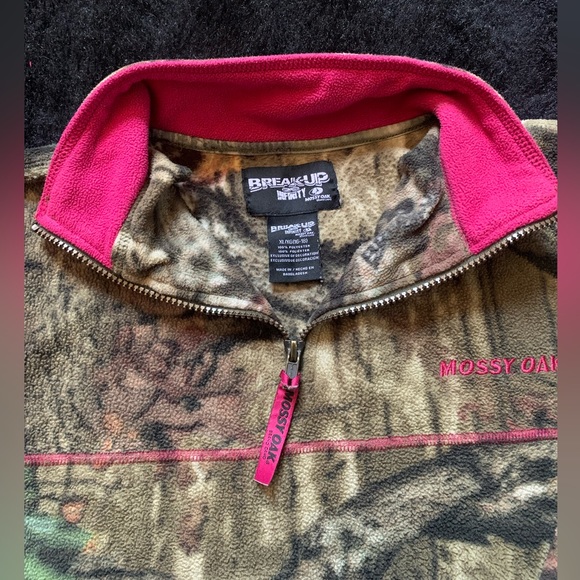 Break-Up Infinity Mossy Oak Juniors Cami Jacket 1/2 Zip Sz XL(16-18) PreOwned - Picture 7 of 11